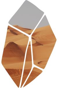 Edelstein-Silhouette Wüste
