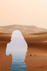 Daria vor Wüste