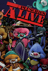 Cover Kurzgeschichtensammlung "Plüschies Alive"
